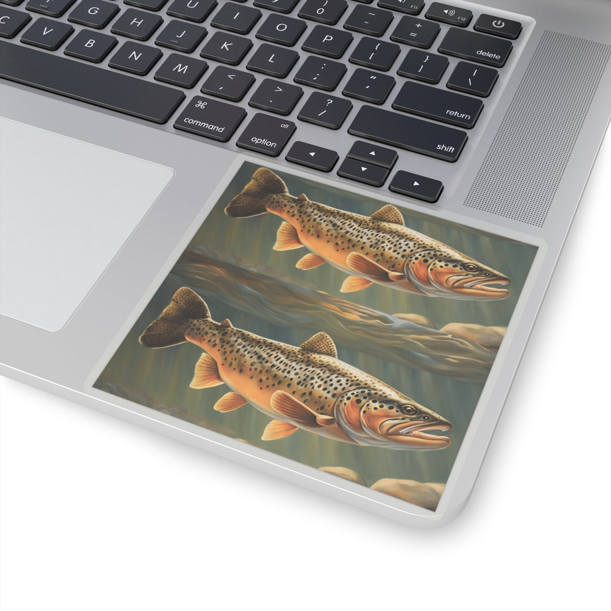 Vintage Trout Kiss-Cut Stickers for Fishing Enthusiasts