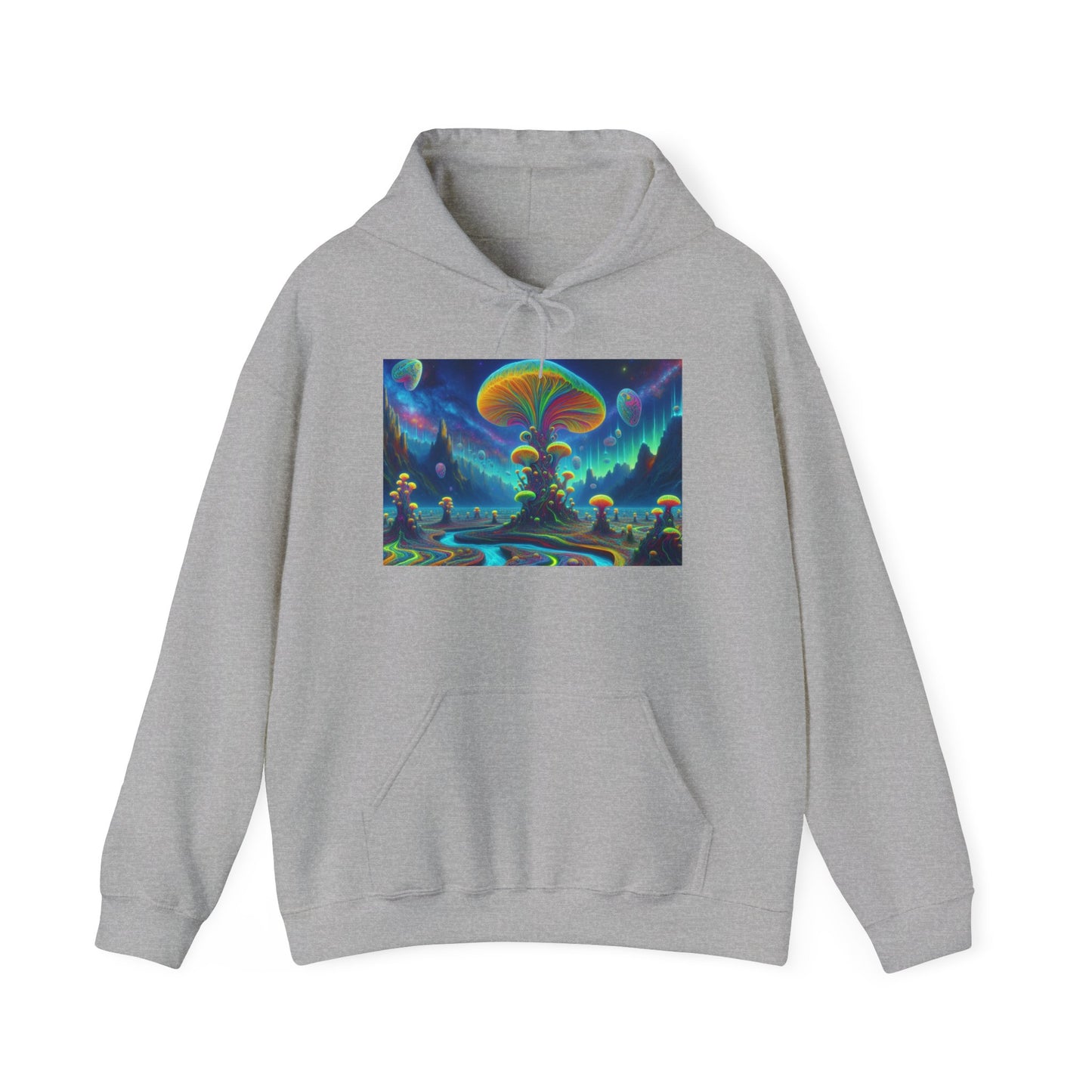 Psychedelic Wonderland Unisex Heavy Blend™ Hooded Sweatshirt