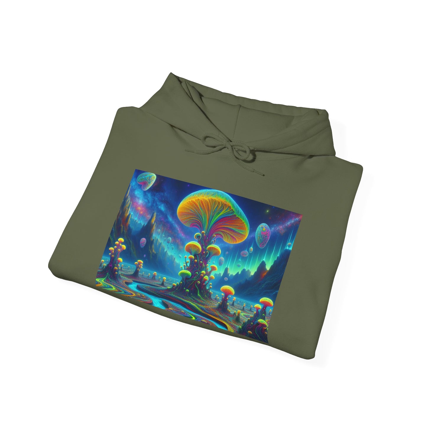 Psychedelic Wonderland Unisex Heavy Blend™ Hooded Sweatshirt