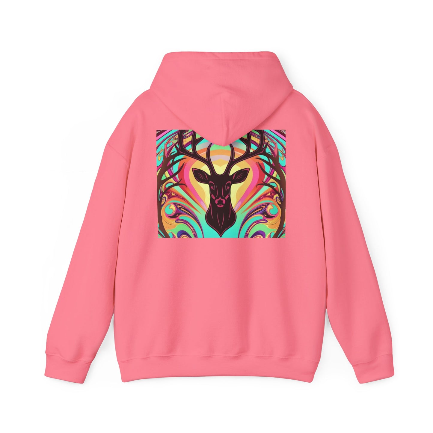 Bohemian Deer Graphic Hoodie | Cozy Unisex Heavy Blend™ Sweatshirt for Nature Lovers