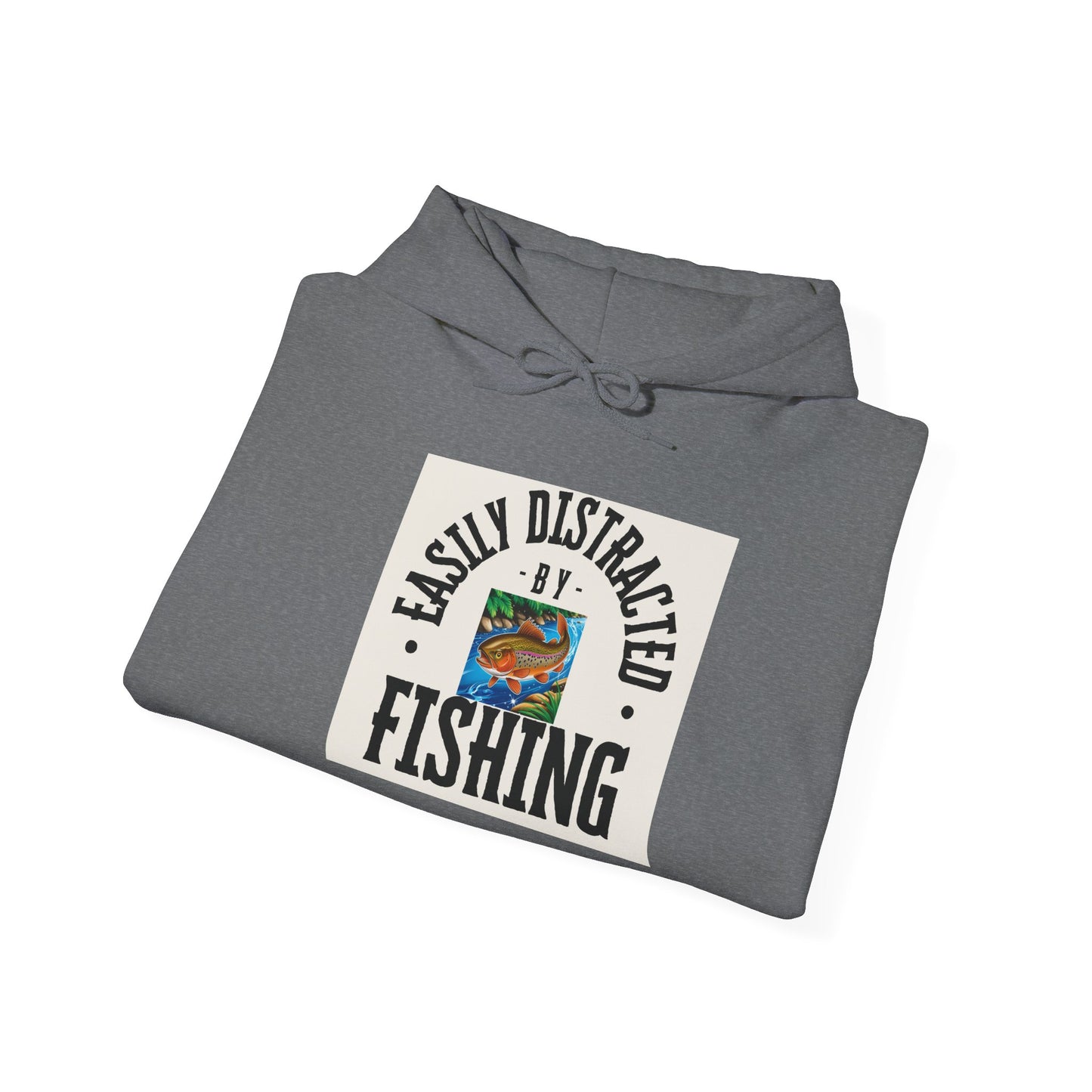 Distracted Fishing Hoodie