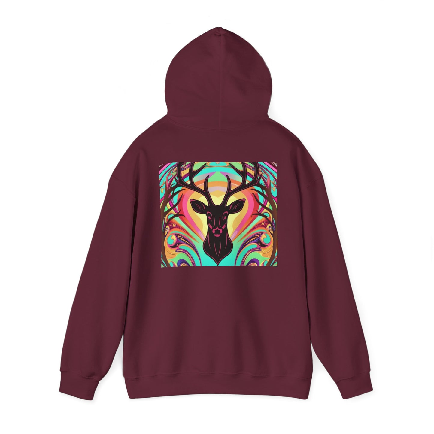 Bohemian Deer Graphic Hoodie | Cozy Unisex Heavy Blend™ Sweatshirt for Nature Lovers