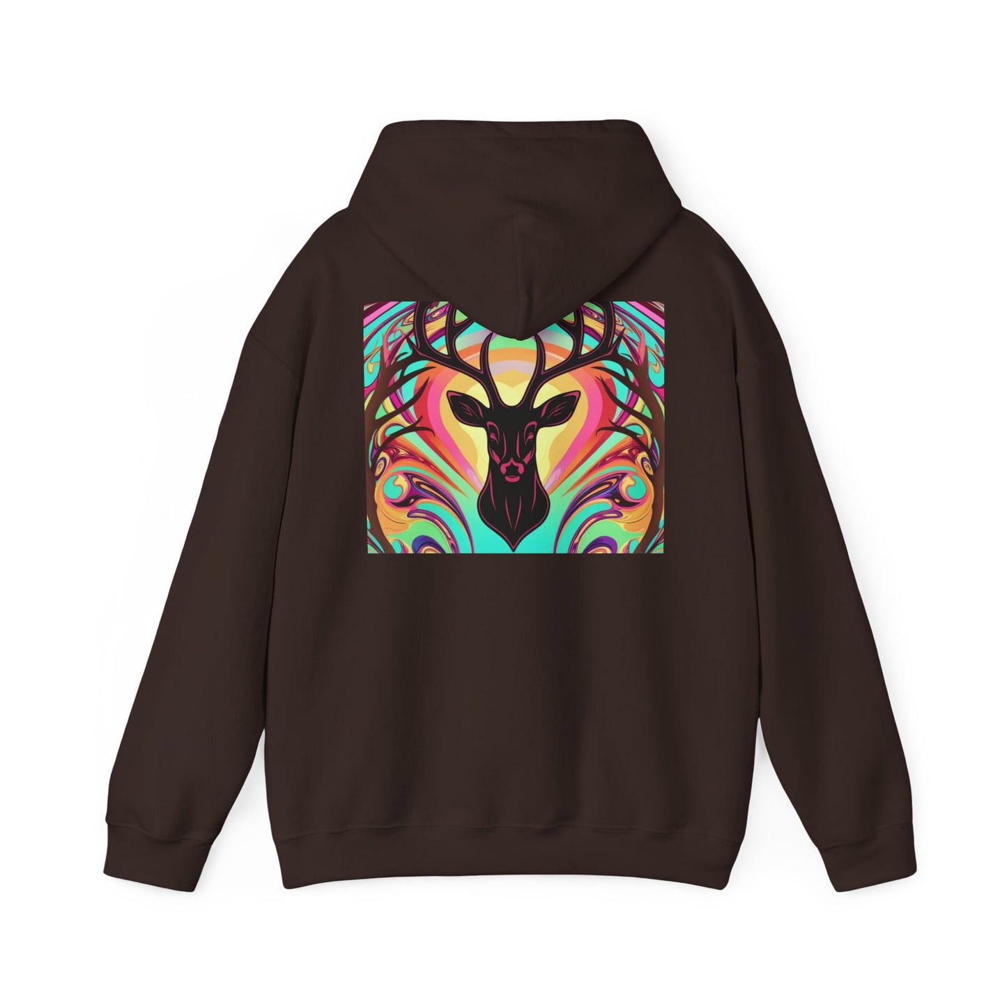 Bohemian Deer Graphic Hoodie | Cozy Unisex Heavy Blend™ Sweatshirt for Nature Lovers