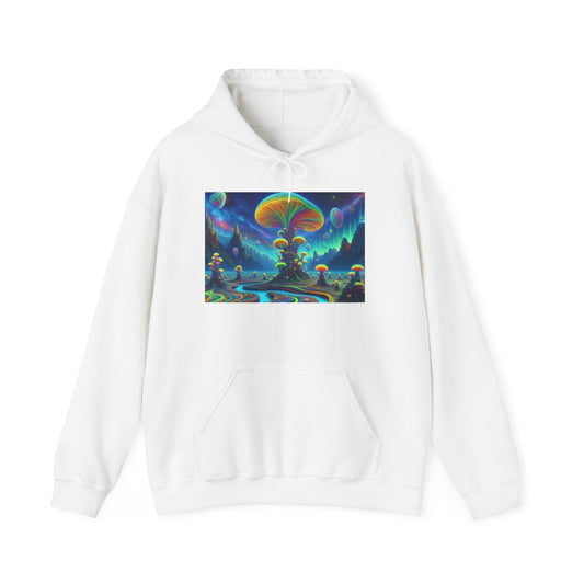 Psychedelic Wonderland Unisex Heavy Blend™ Hooded Sweatshirt