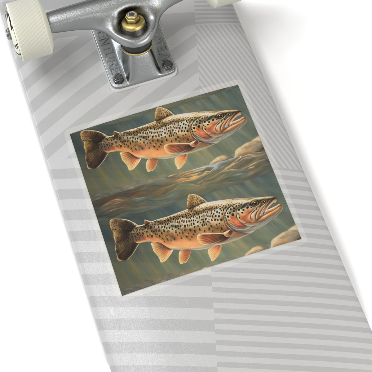 Vintage Trout Kiss-Cut Stickers for Fishing Enthusiasts