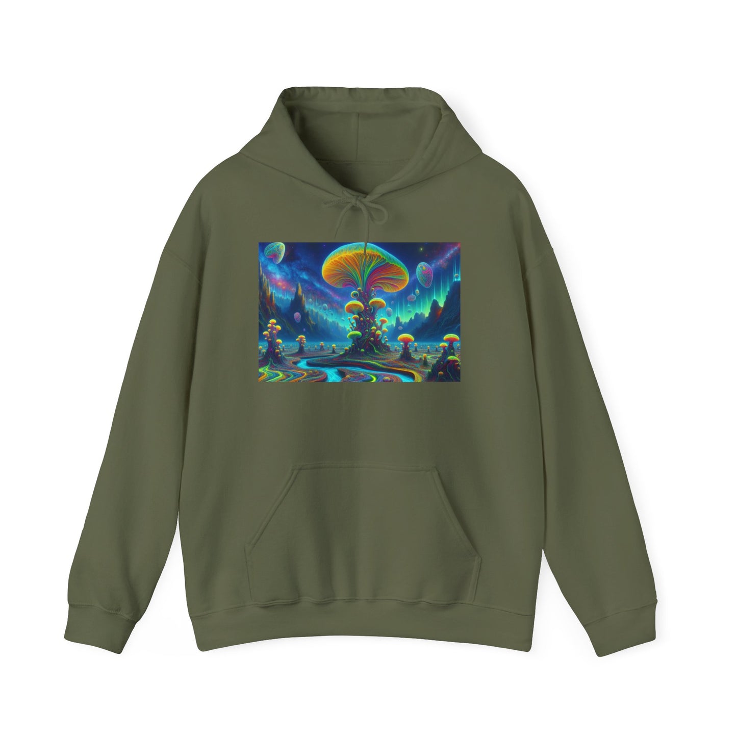 Psychedelic Wonderland Unisex Heavy Blend™ Hooded Sweatshirt