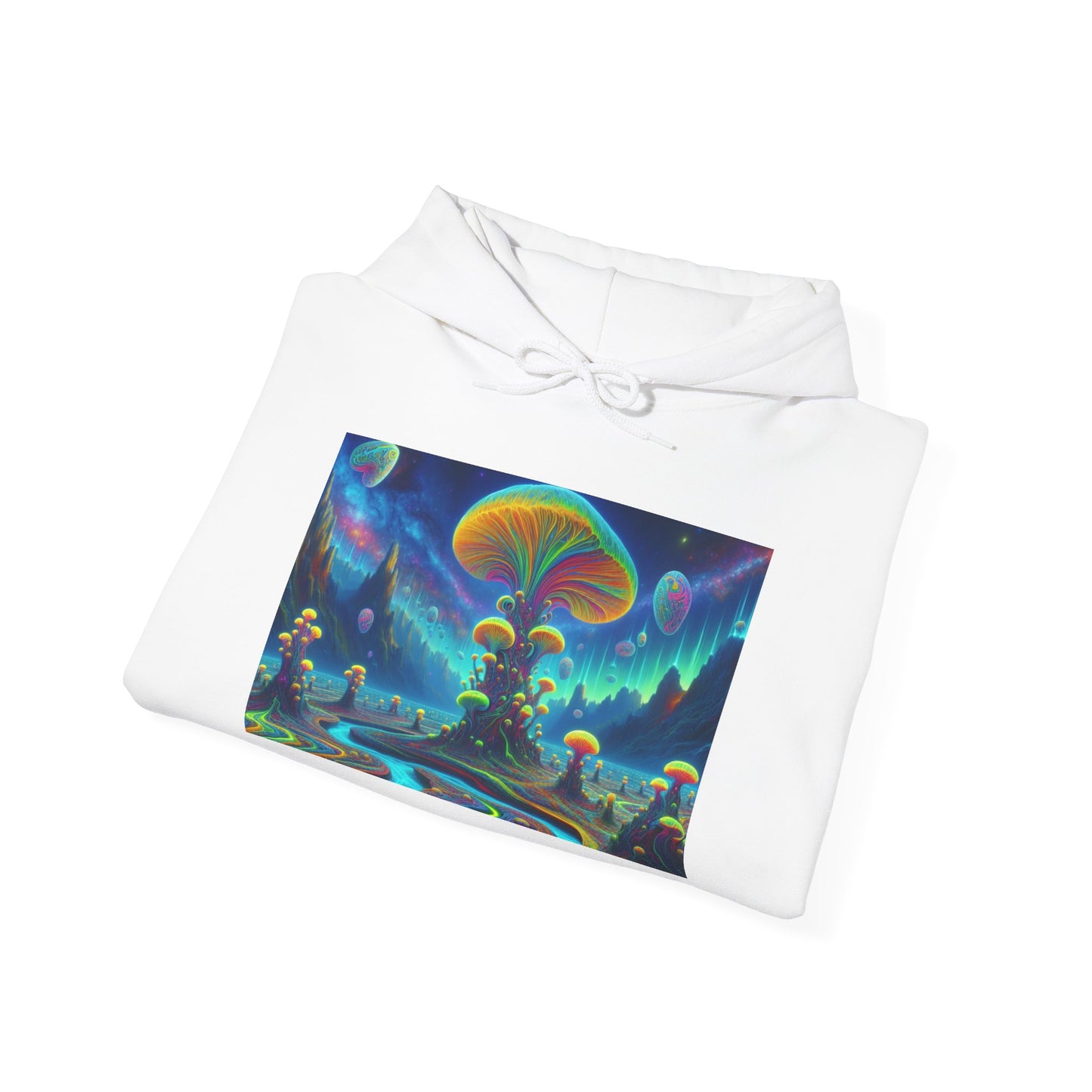 Psychedelic Wonderland Unisex Heavy Blend™ Hooded Sweatshirt