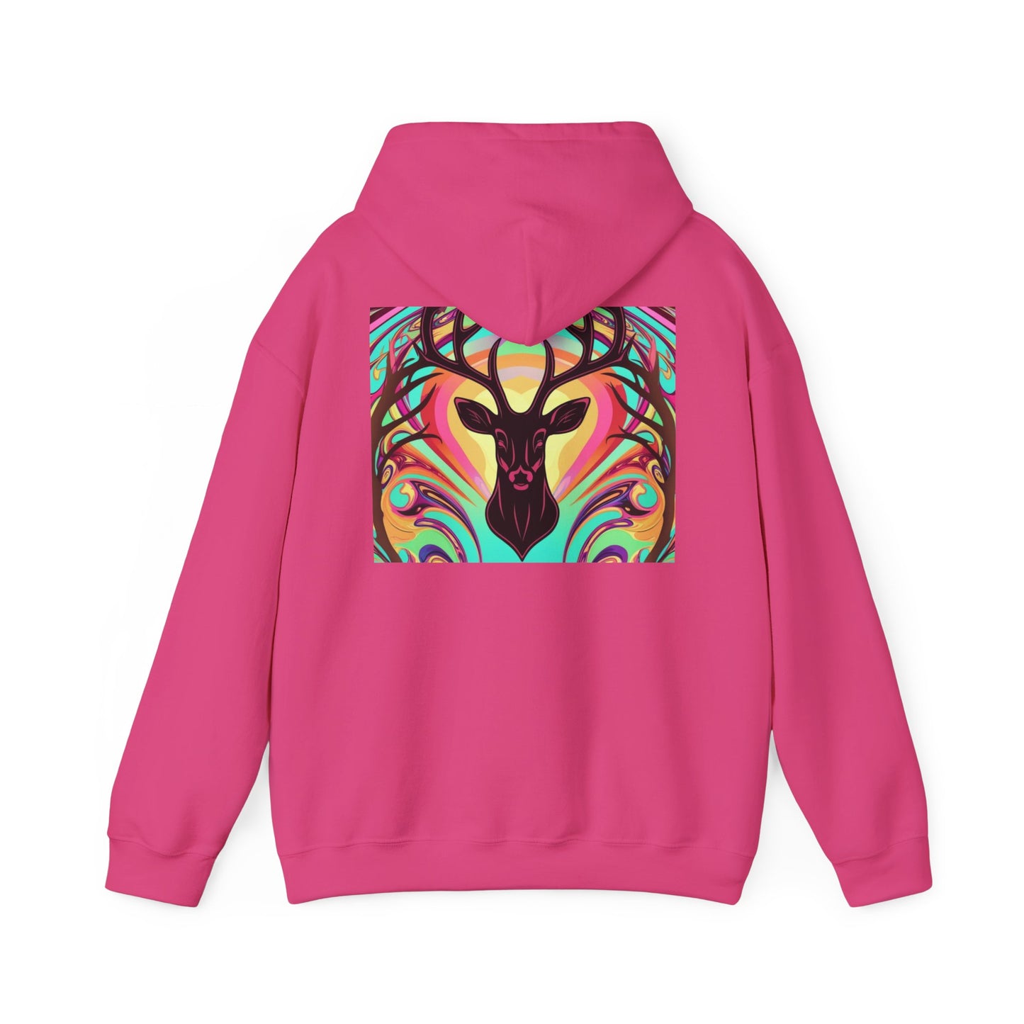 Bohemian Deer Graphic Hoodie | Cozy Unisex Heavy Blend™ Sweatshirt for Nature Lovers