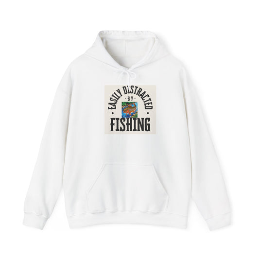 Distracted Fishing Hoodie