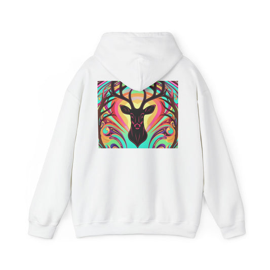 Bohemian Deer Graphic Hoodie | Cozy Unisex Heavy Blend™ Sweatshirt for Nature Lovers