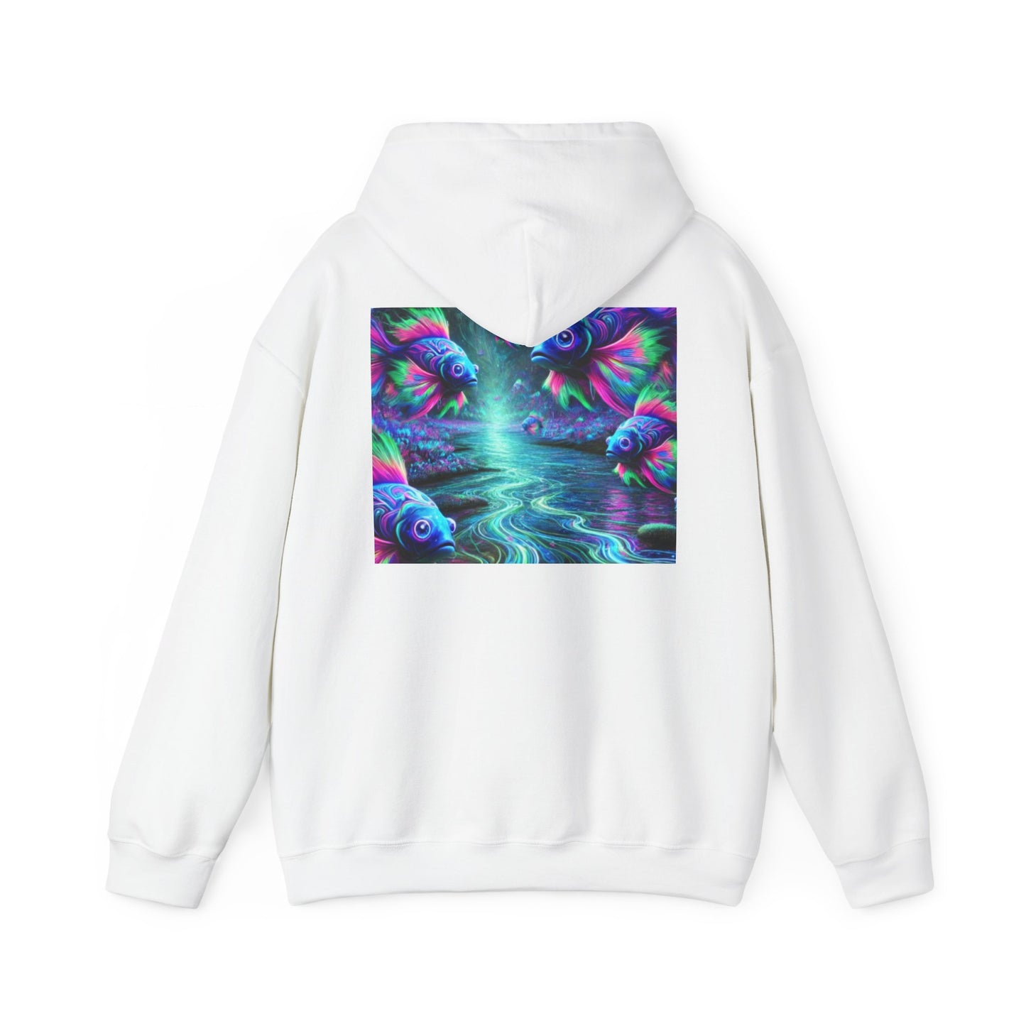 Colorful Fish Art Unisex Heavy Blend™ Hoodie - Vibrant Ocean Scene Sweatshirt