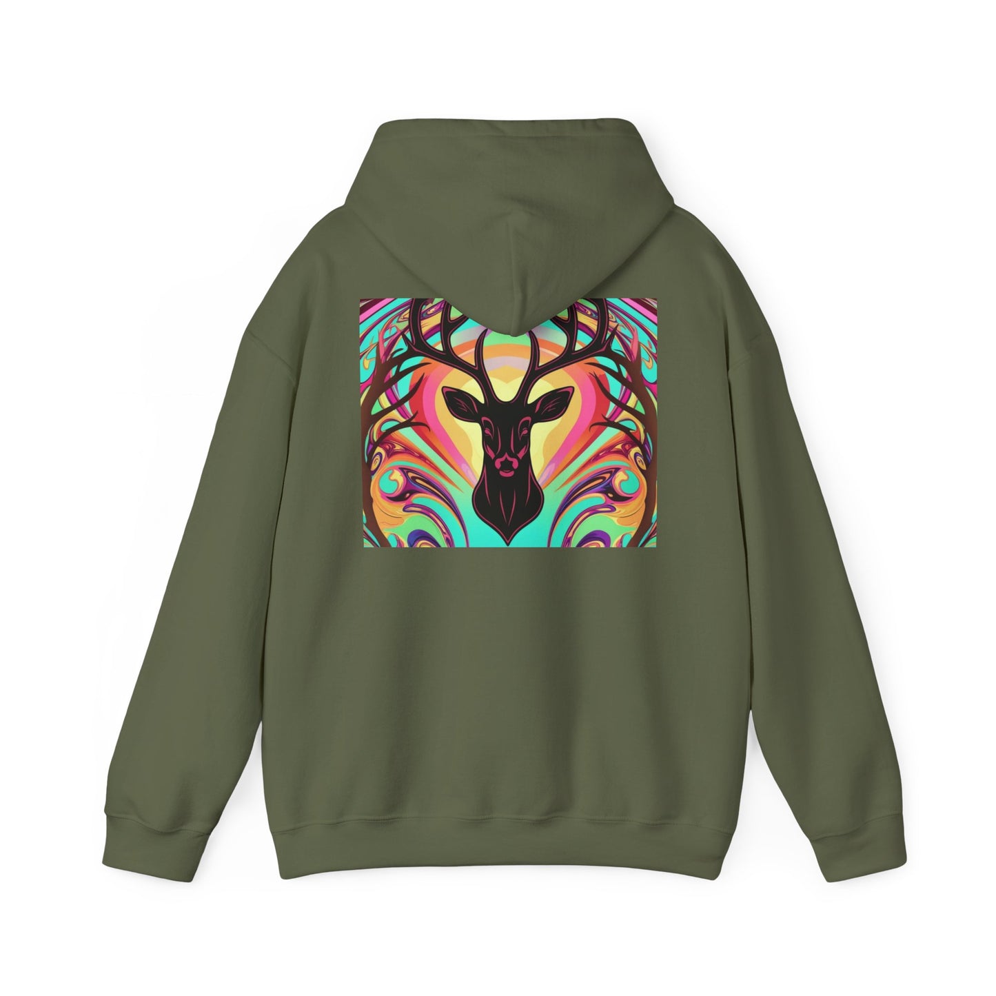 Bohemian Deer Graphic Hoodie | Cozy Unisex Heavy Blend™ Sweatshirt for Nature Lovers