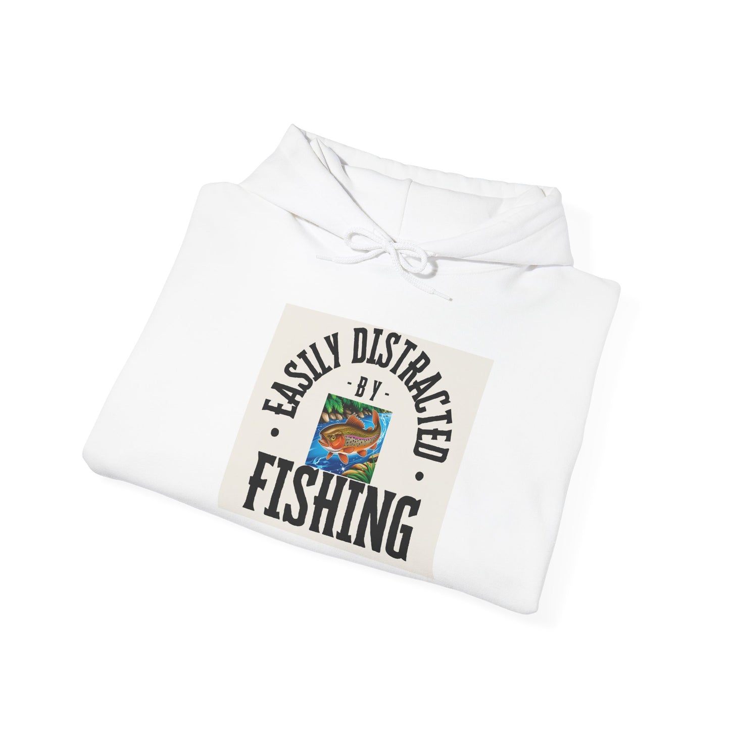 Distracted Fishing Hoodie