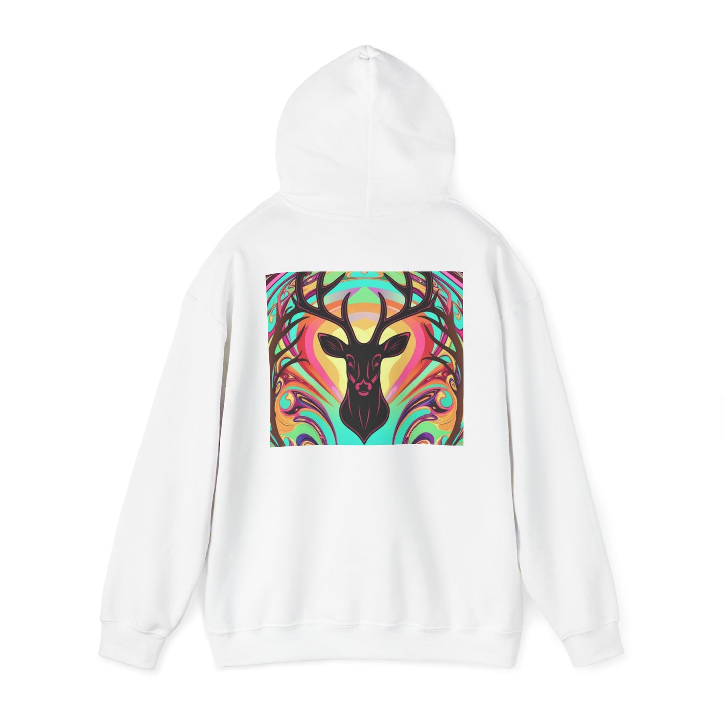 Bohemian Deer Graphic Hoodie | Cozy Unisex Heavy Blend™ Sweatshirt for Nature Lovers