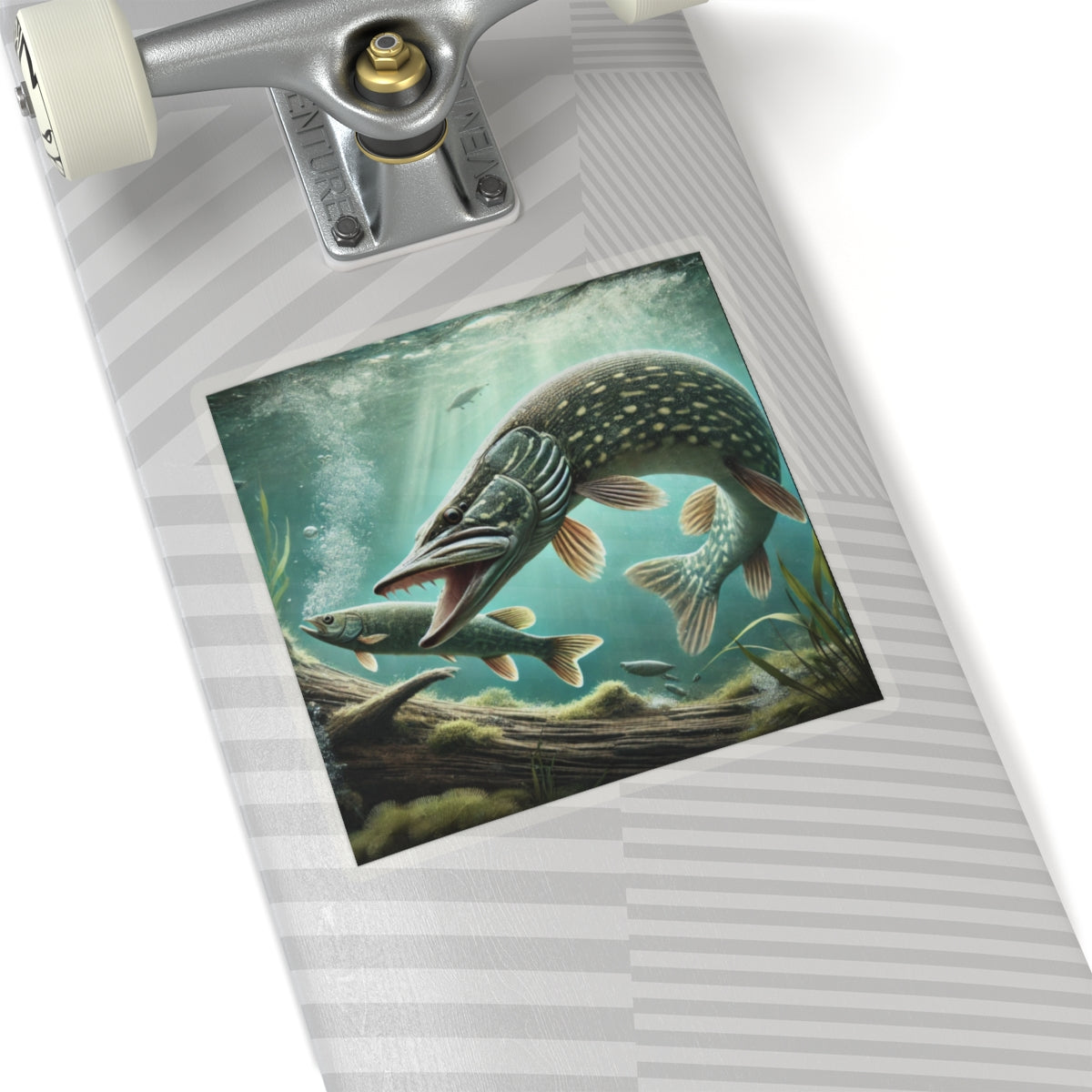 Northern Pike Kiss-Cut Stickers - Perfect for Outdoor Enthusiasts