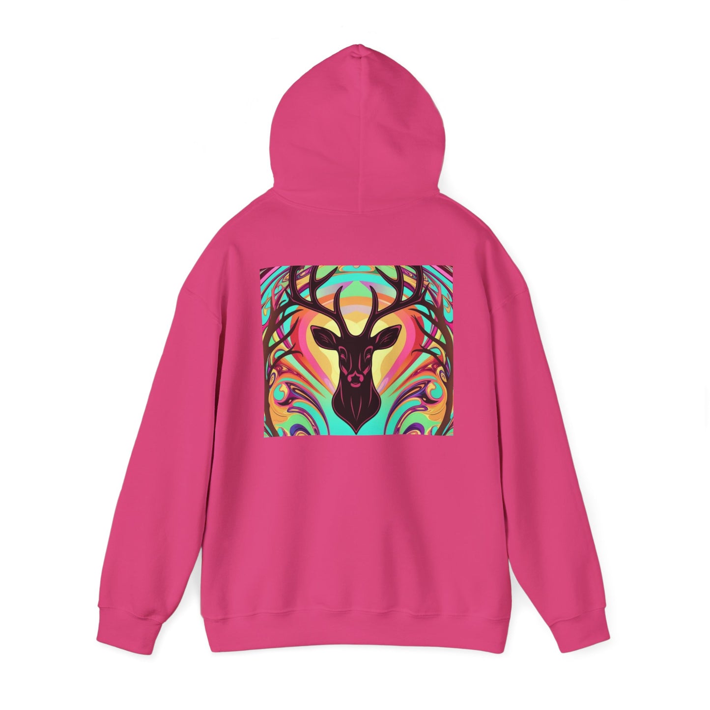 Bohemian Deer Graphic Hoodie | Cozy Unisex Heavy Blend™ Sweatshirt for Nature Lovers