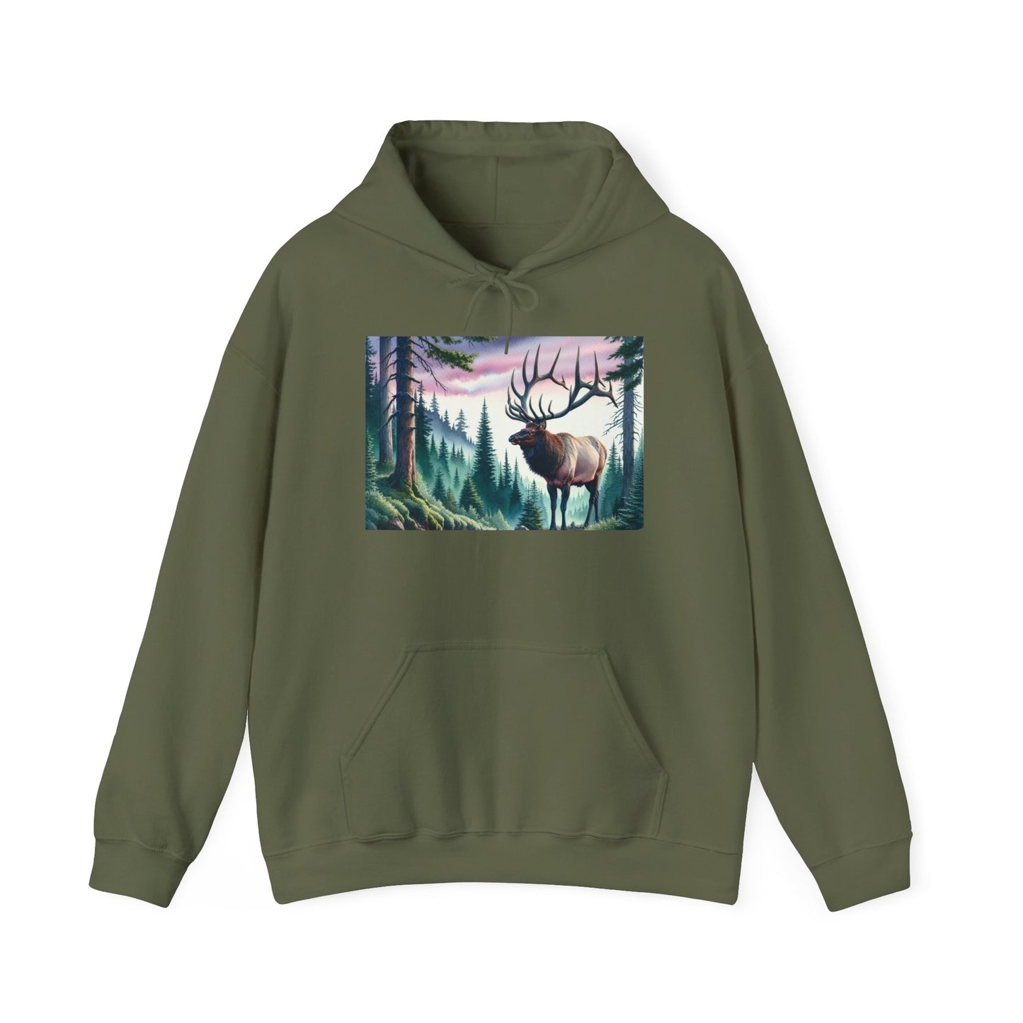 Majestic Elk Nature Hoodie - Unisex Heavy Blend™ Sweatshirt