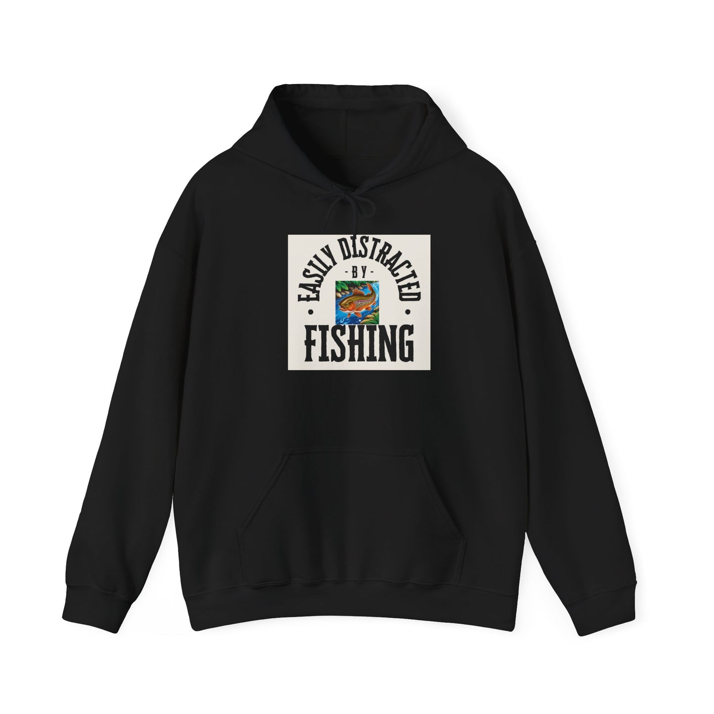 Distracted Fishing Hoodie