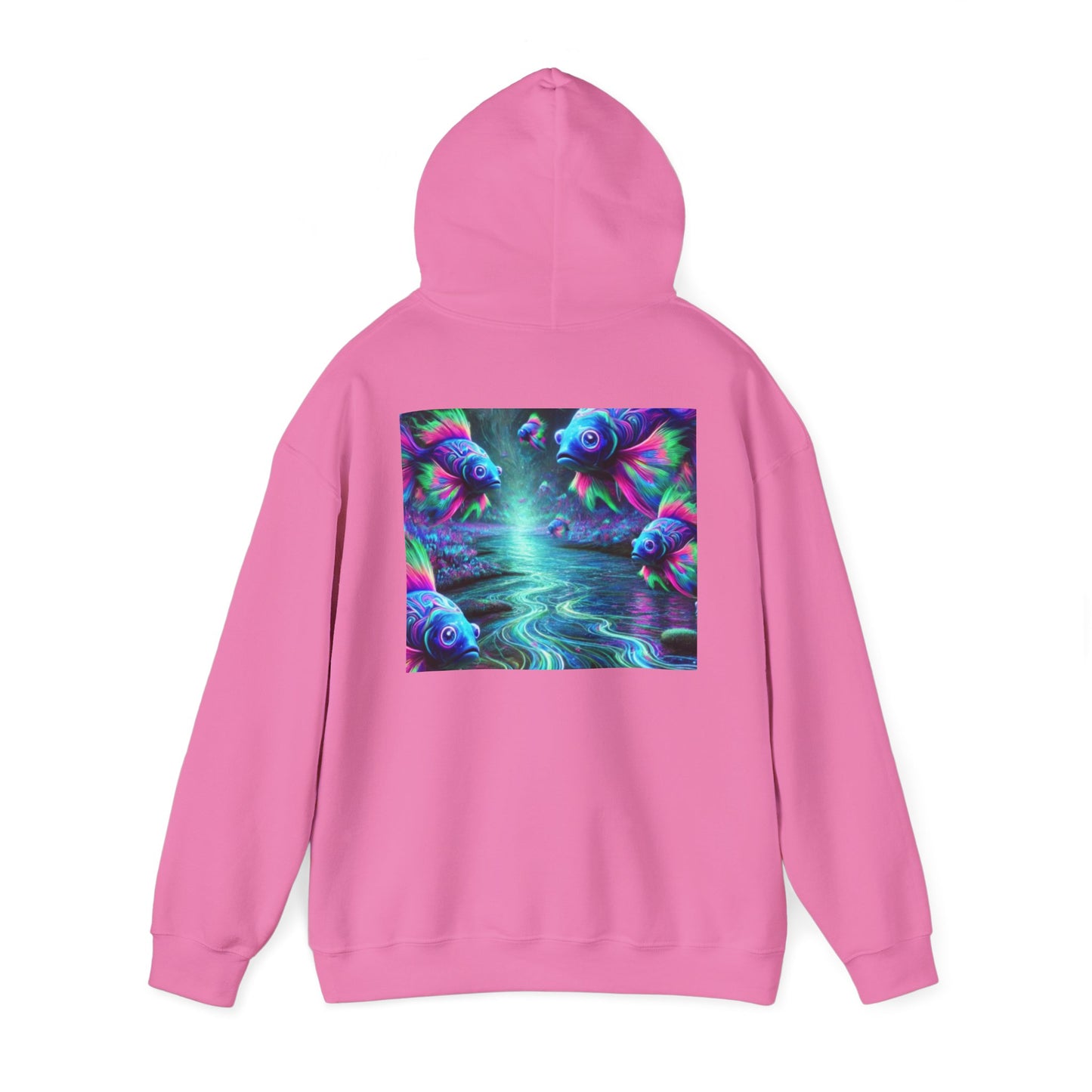 Colorful Fish Art Unisex Heavy Blend™ Hoodie - Vibrant Ocean Scene Sweatshirt