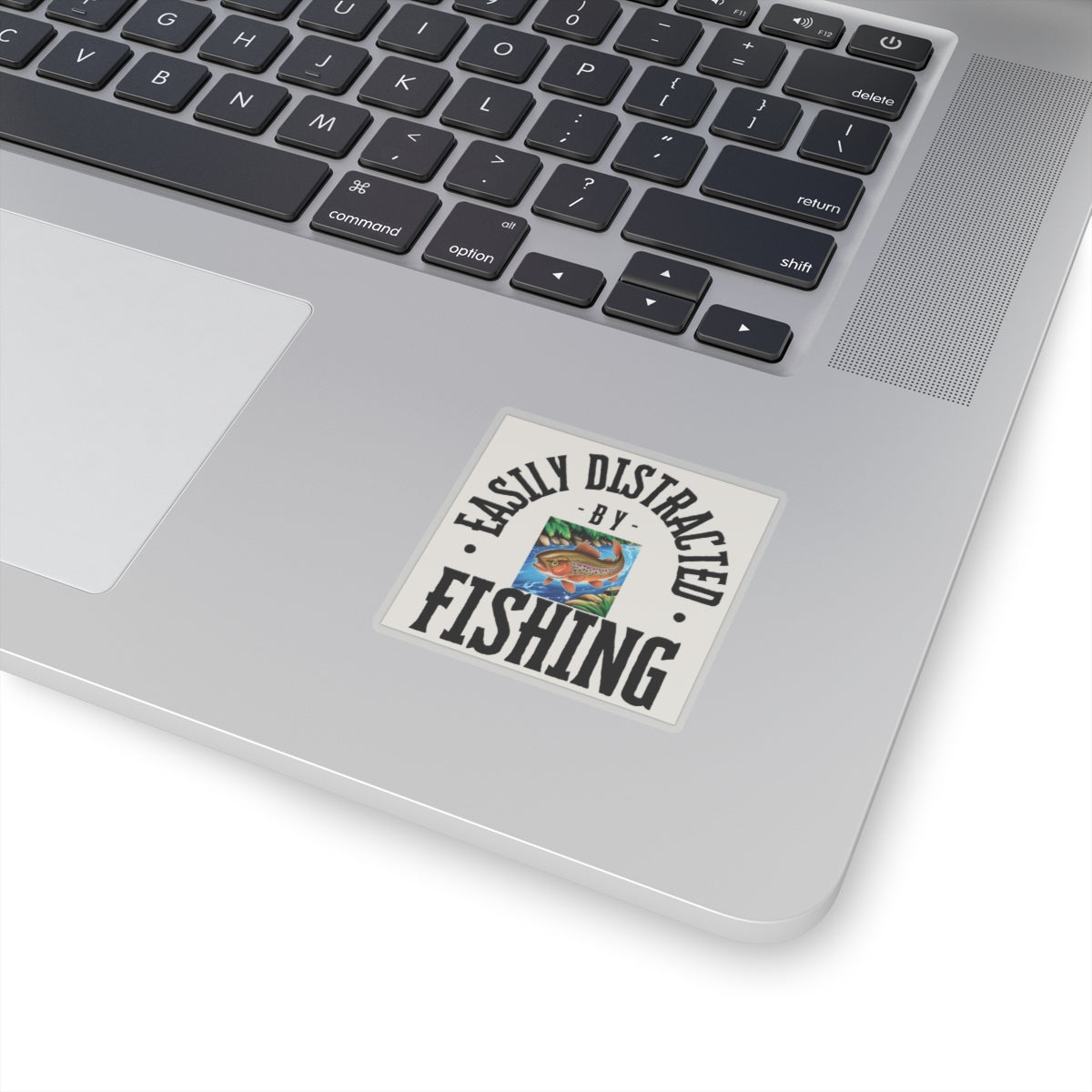 Easily Distracted by Fishing Stickers - Fun Outdoor Decal for Fishing Enthusiasts