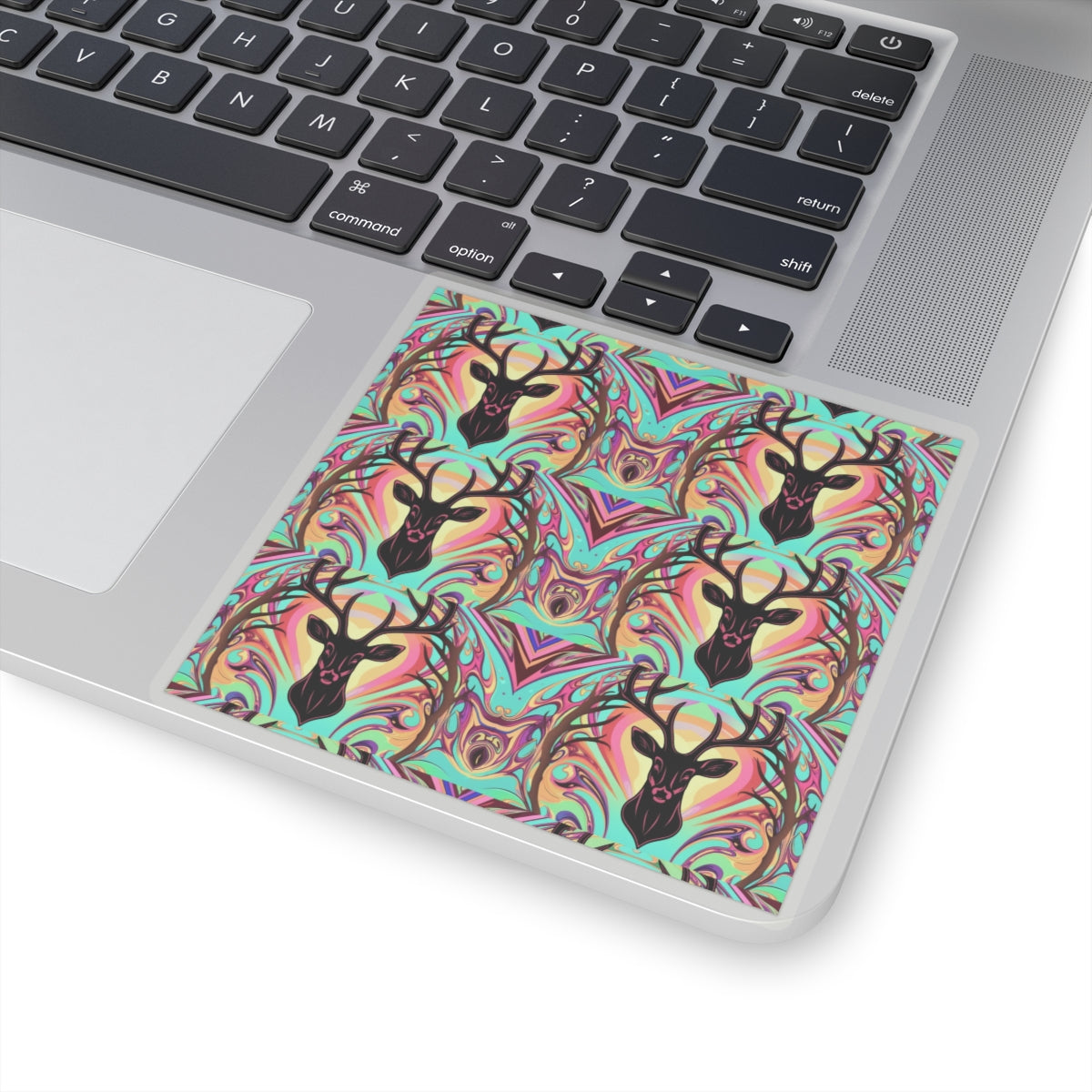 Vibrant Deer Kiss-Cut Stickers - Boho-Chic Art for Laptops and Decor